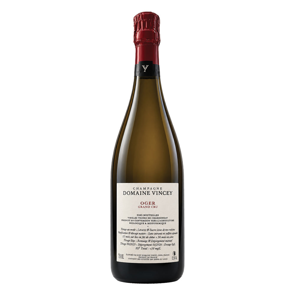 Champagne Oger Grand Cru Blanc de Blancs Brut Nature 2022 Domaine Vincey