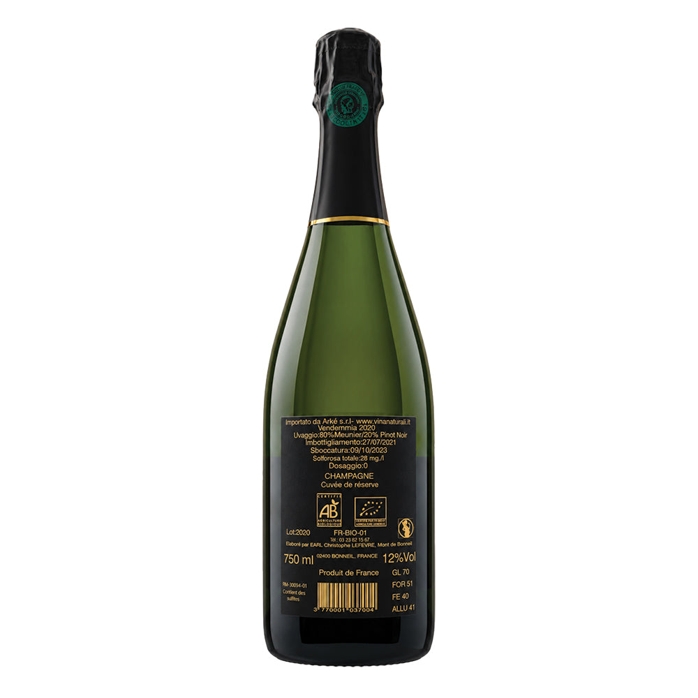 Champagne Cuvée de Réserve Brut Nature 2020 Christophe Lefèvre