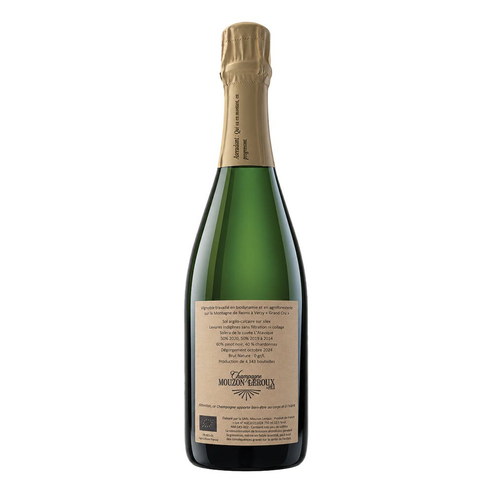 Champagne L’Ascendant Solera 14/19 Verzy Grand Cru Brut Nature Mouzon-Leroux