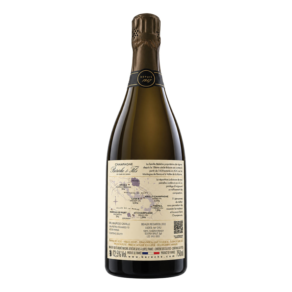 Champagne Les Beaux Regards Ludes Premier Cru Millésime 2022 Bérêche et Fils