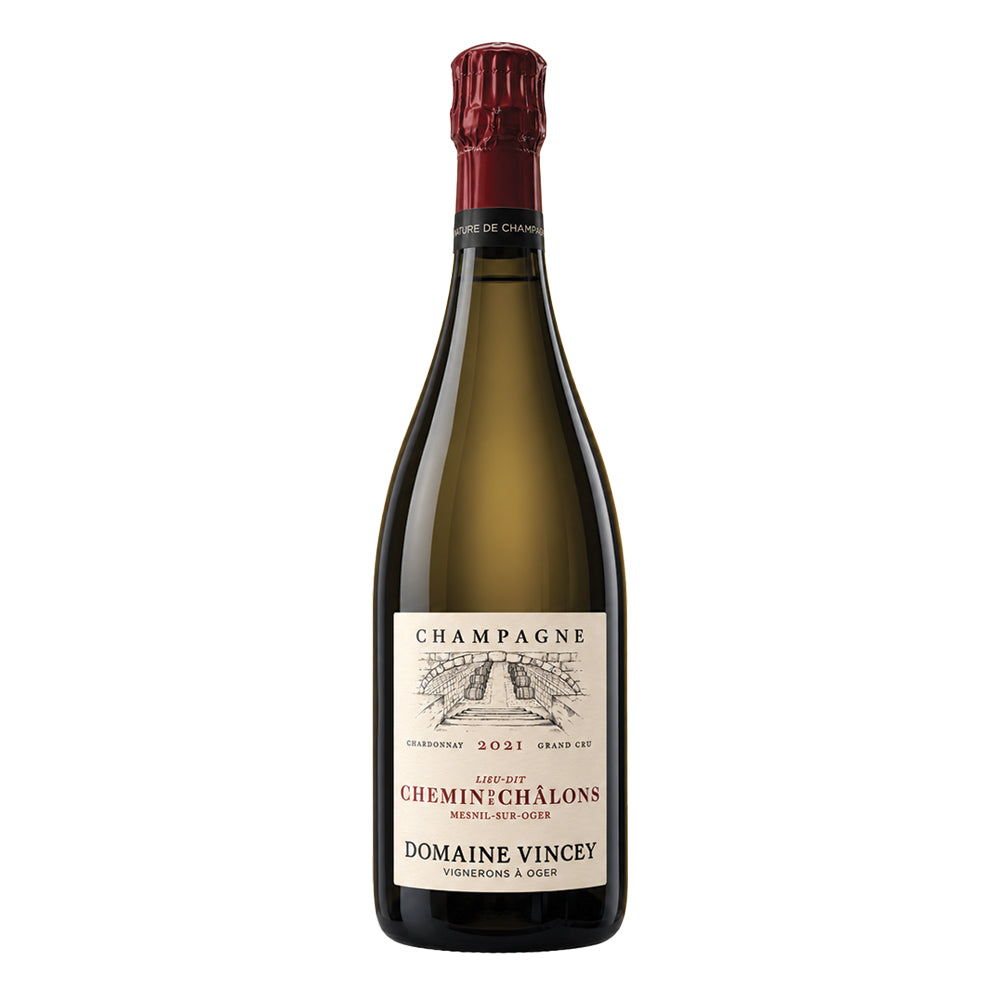 Champagne Lieu-Dit Chemin de Châlons Le Mesnil-sur-Oger Grand Cru Brut Nature 2021 Domaine Vincey